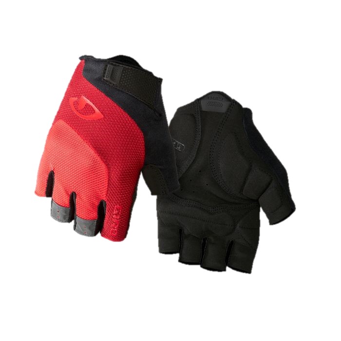 Giro Black/Red Bravo Gel Short Finger Gloves