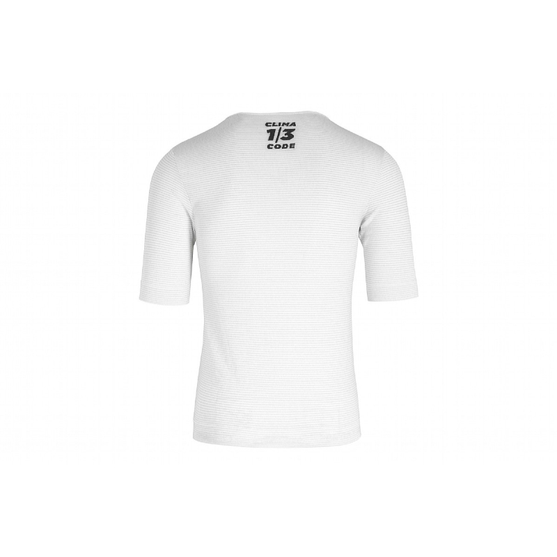 Assos Men's White Summer Skin Layer Short Sleeve Base Layer 