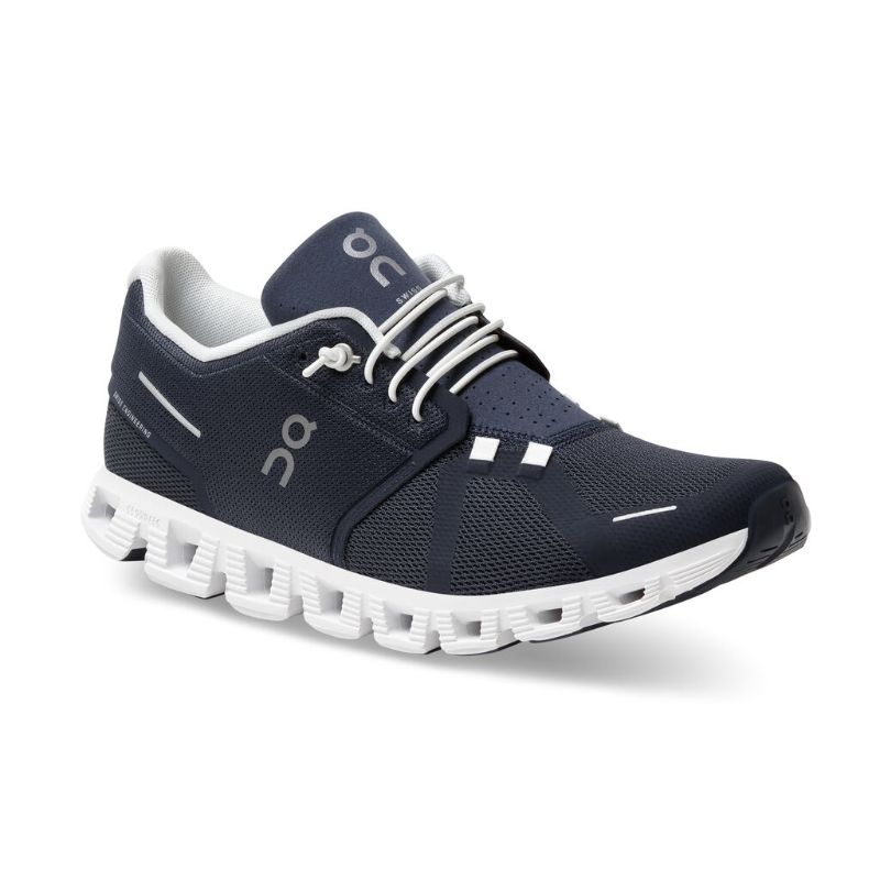 On Cloud 5.0 Running shoes - Midnight Blue/White 
