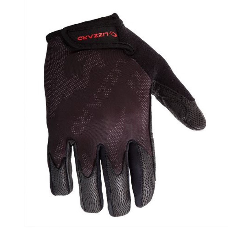 Lizzard Black Kanga Long Finger Gloves 
