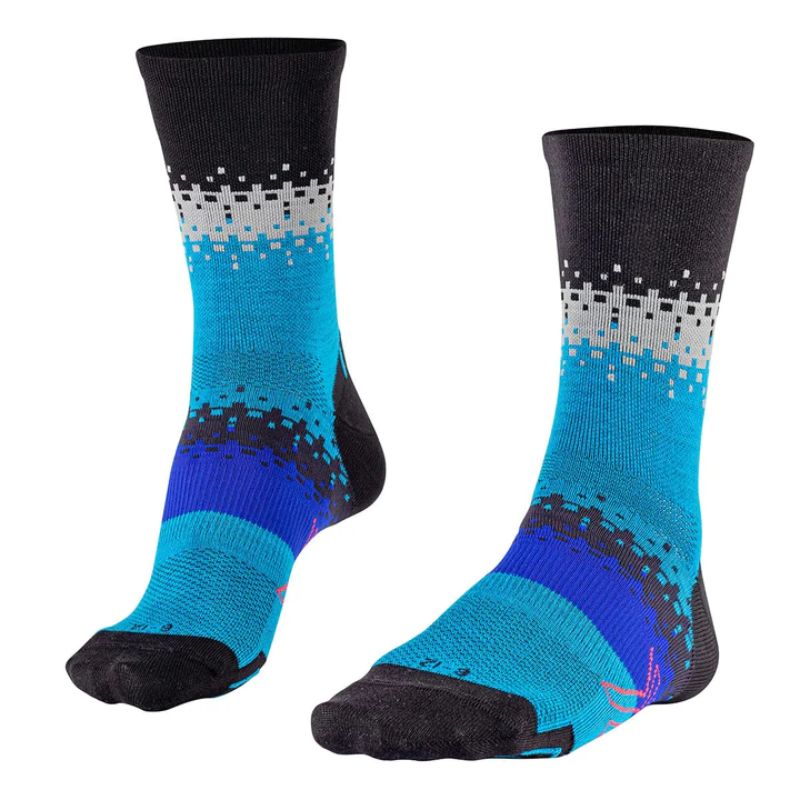 Falke Blue and Black Unisex BCool Bike Socks