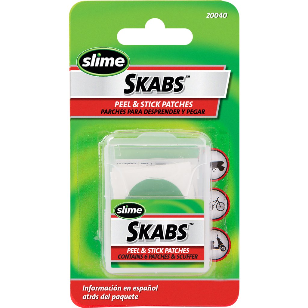 Slime Pre-Glued 1" Tube Patches - Pack of 6