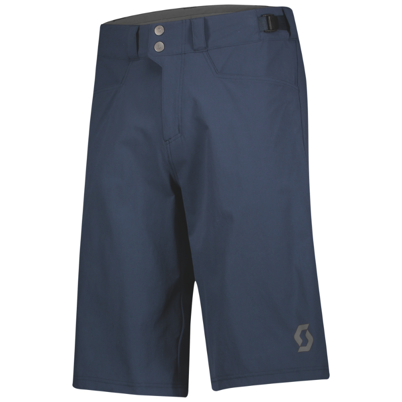 Scott Men's Midnight Blue Trail Flow With Pad Baggy Shorts