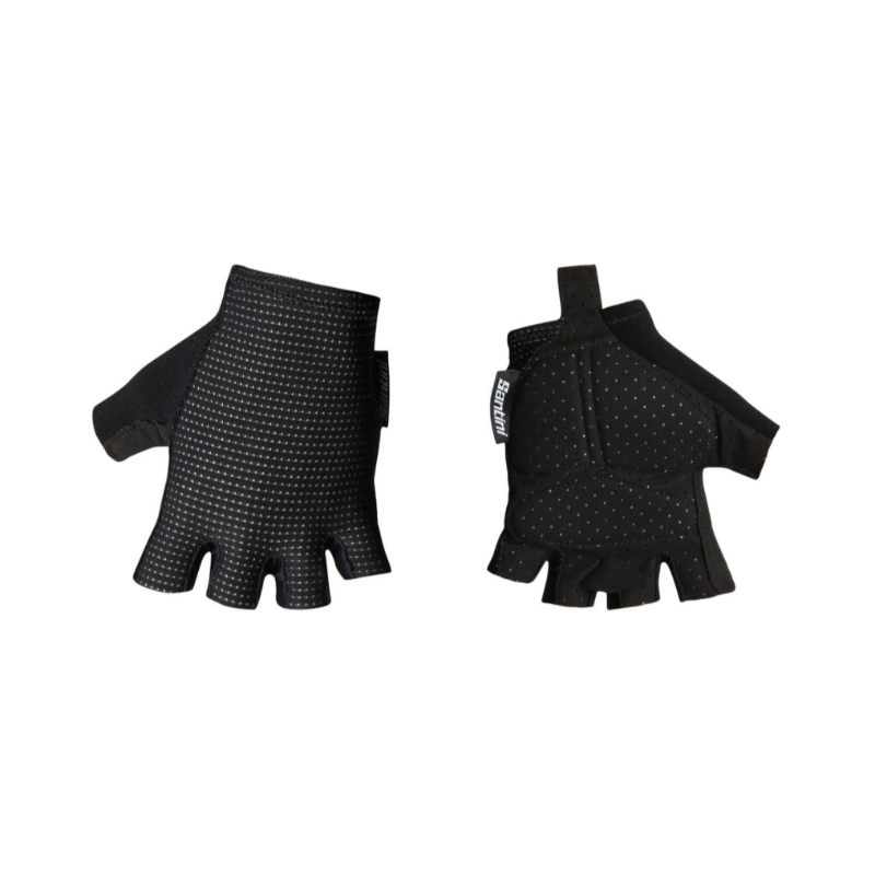 Santini Unisex Black Luce Summer Gloves