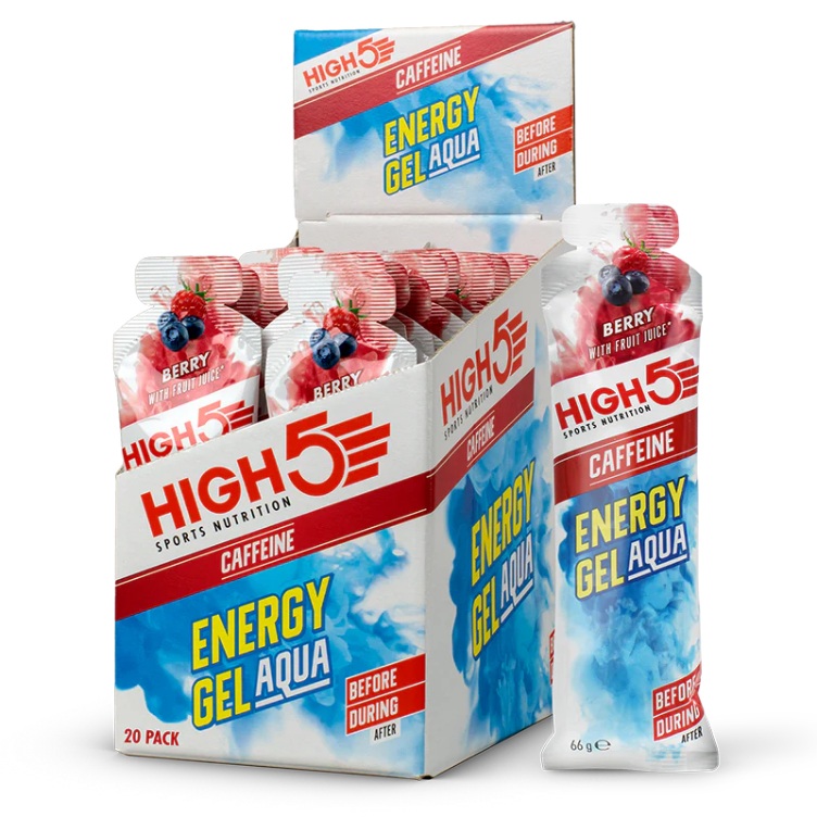 HIGH5 Energy Aqua Caffiene Single Gel - Berry 