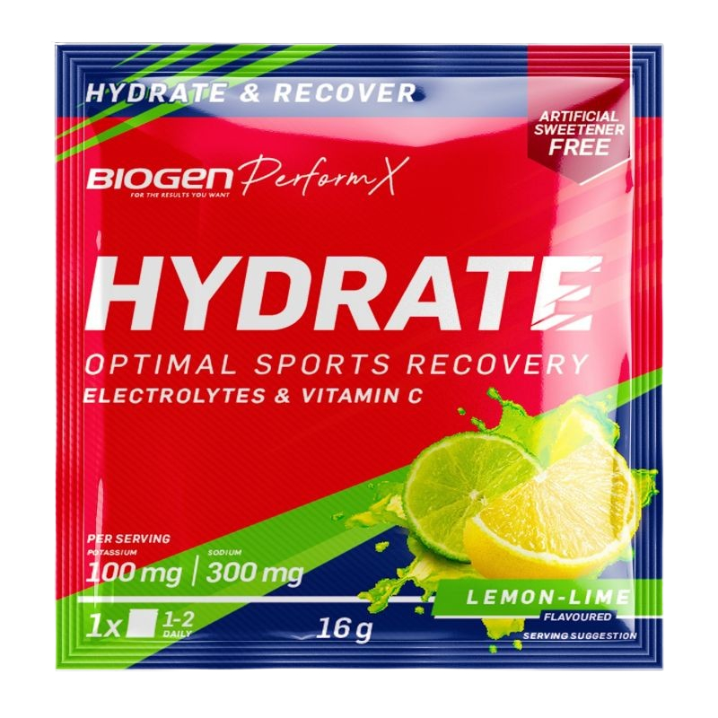 Biogen Sports Hydration 16g Sachet - Lemon and Lime 