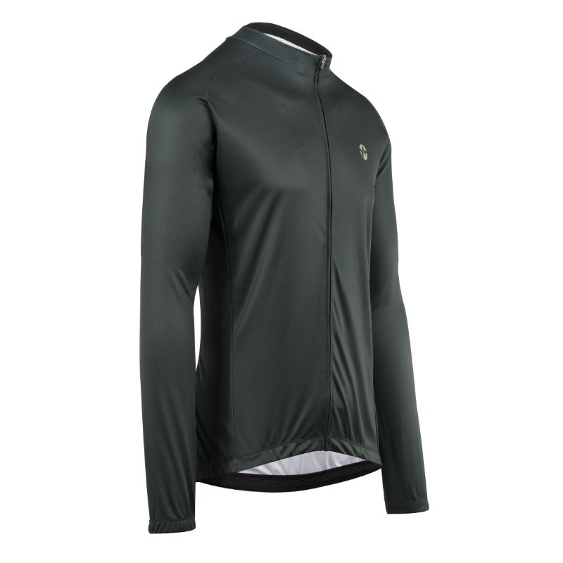 Wattz Mens Long Sleeve Jersey - Dark Green 