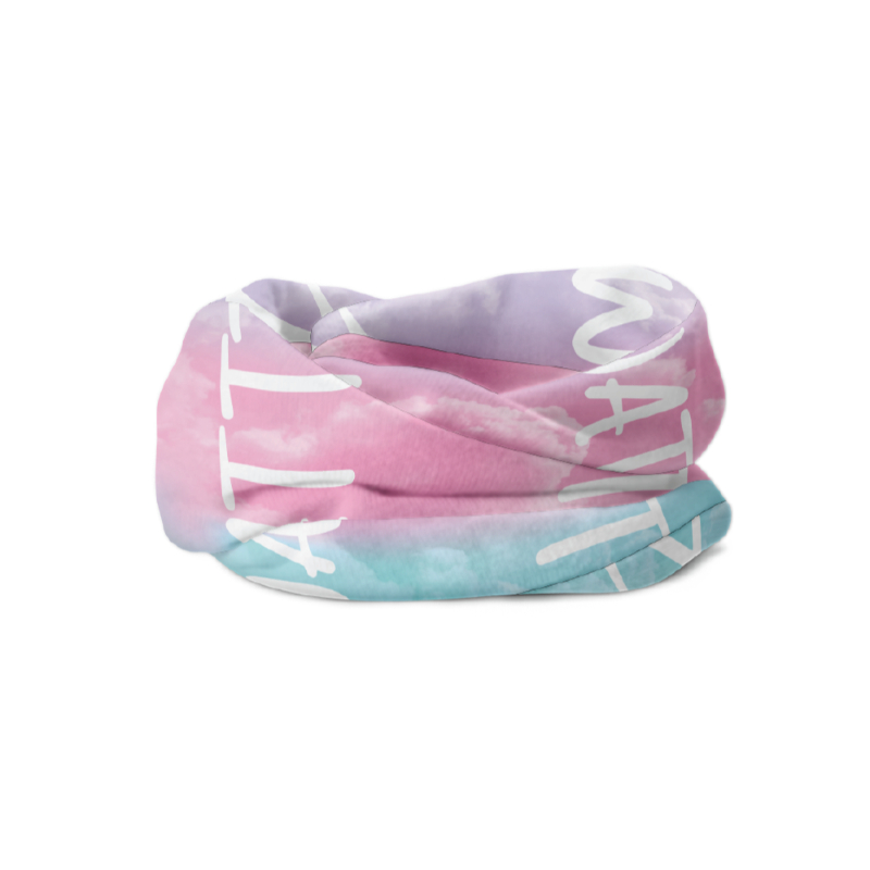 Wattz Ladies Cloud Nine Blue and Pink Snood