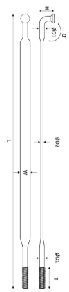 Pillar Aero J-Bend Spoke 292mm
