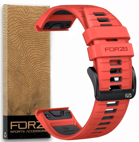 Forza Elite Two Tone EasyFit Strap for Garmin ? Orange/Black

