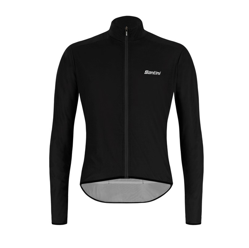 Santini Men's Black Nebula Windbreaker Jacket