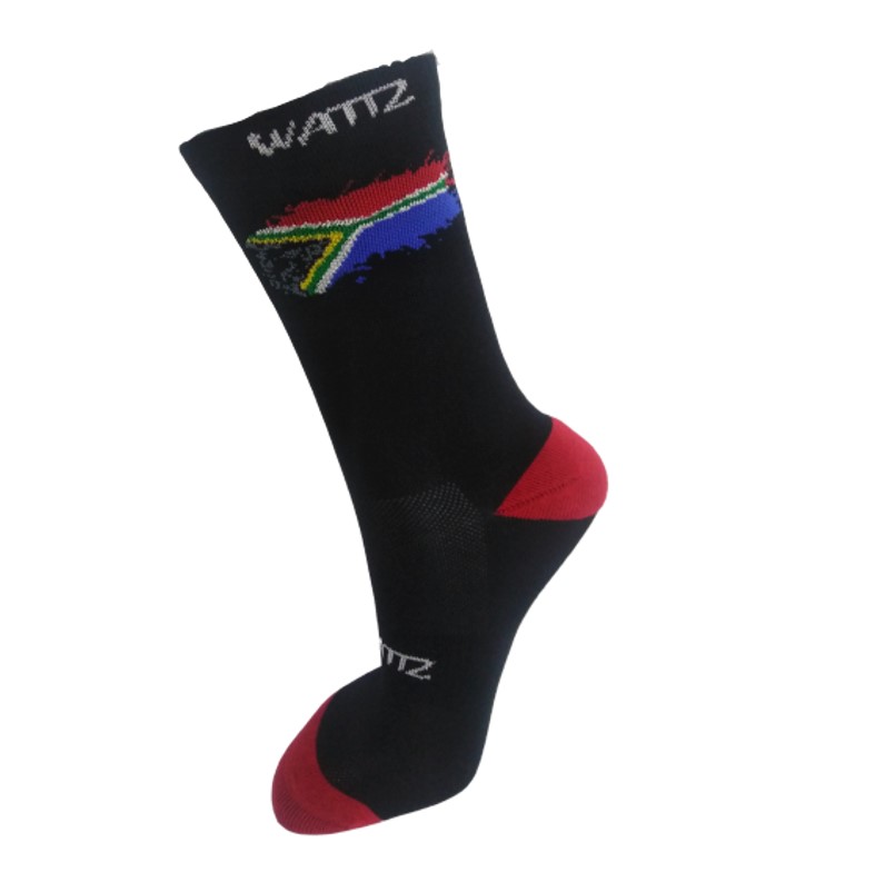 Wattz SA Flag 7 Inch Unisex Socks
