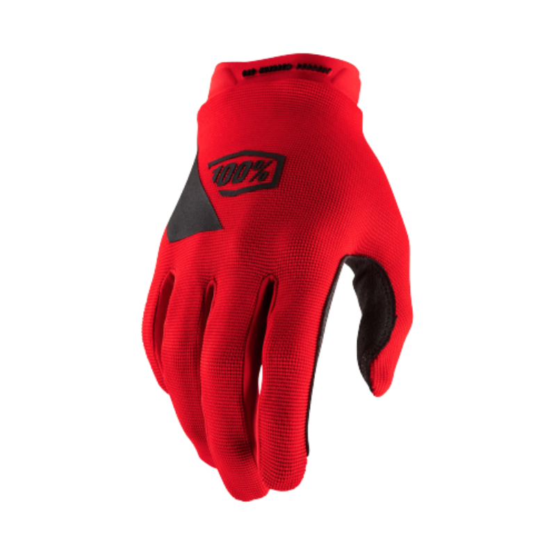 100% Unisex Red Ridecamp Long Finger Gloves