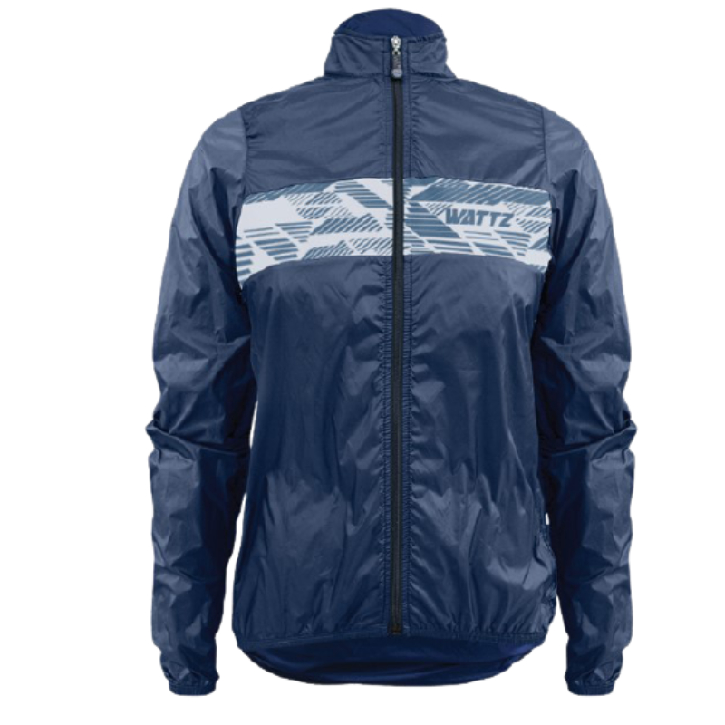 Wattz Men's Glich Blue Amplify Rain Jacket