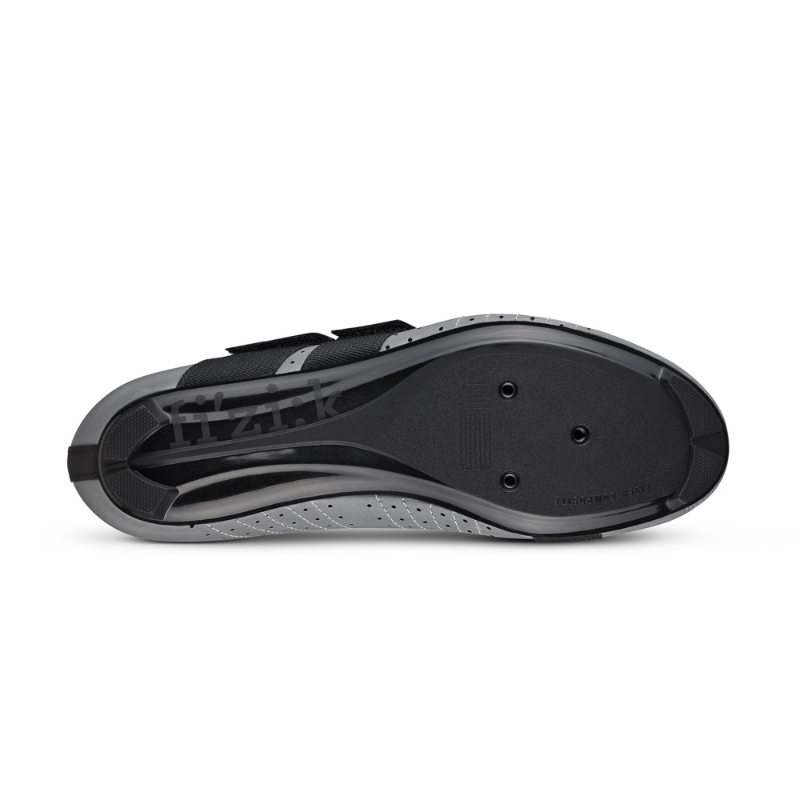 Fizik Unisex Reflective Grey/ Black Tempo Powerstrap R5 Road Shoe