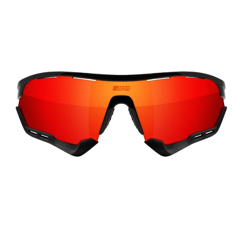 Scicon Black Gloss/ MLS Red Aerotech XXL Sport Sunglasses | Cyclelab
