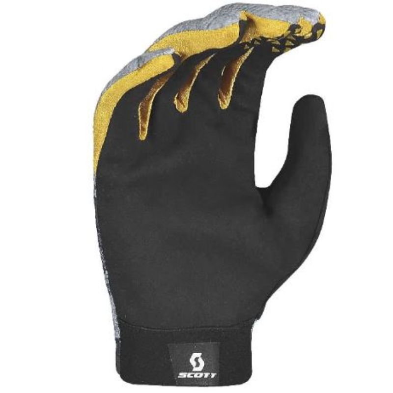 Scott Ridance Grey Yellow Long Finger Gloves 