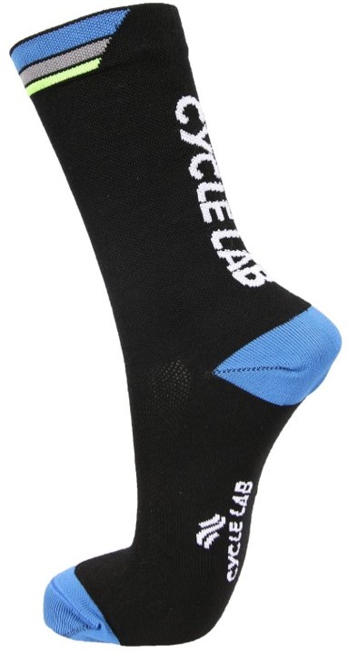 Cycle Lab Unisex Black Stripe 7 Inch Socks