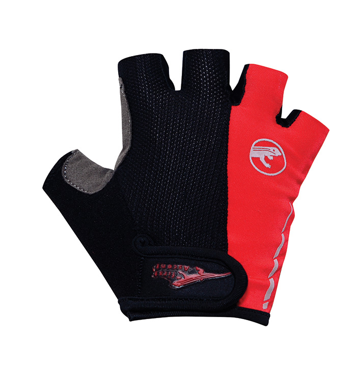 First Ascent Junior Black/Red Bunny Hop Short Finger Gloves