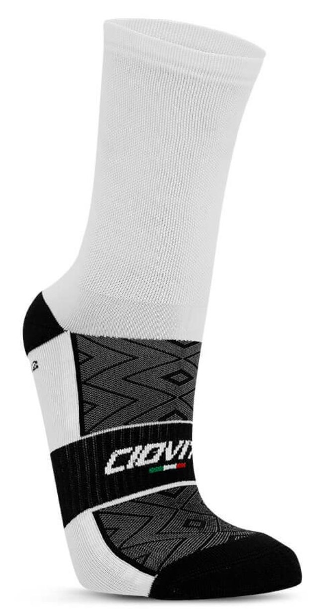 Ciovita Crew White Unisex Socks 