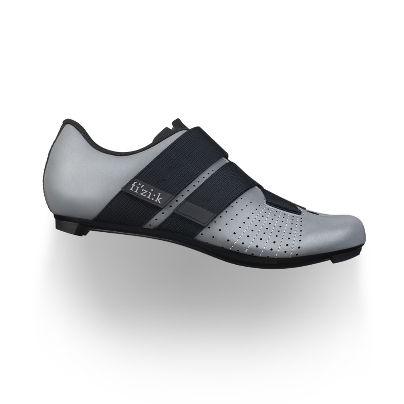 Fizik Unisex Reflective Grey/ Black Tempo Powerstrap R5 Road Shoe