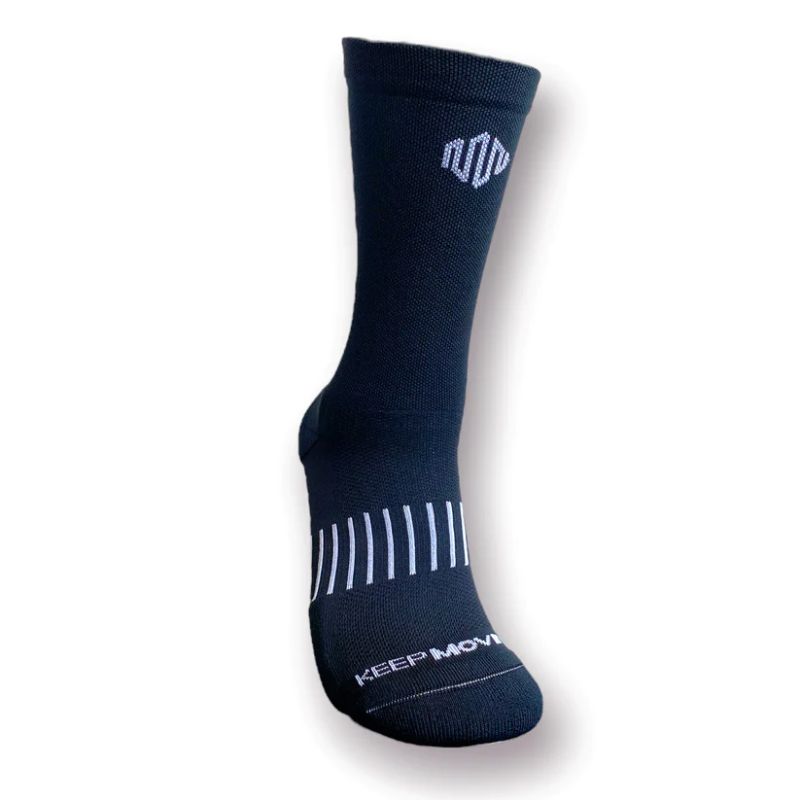Keep Moving Ultra Black Unisex Socks