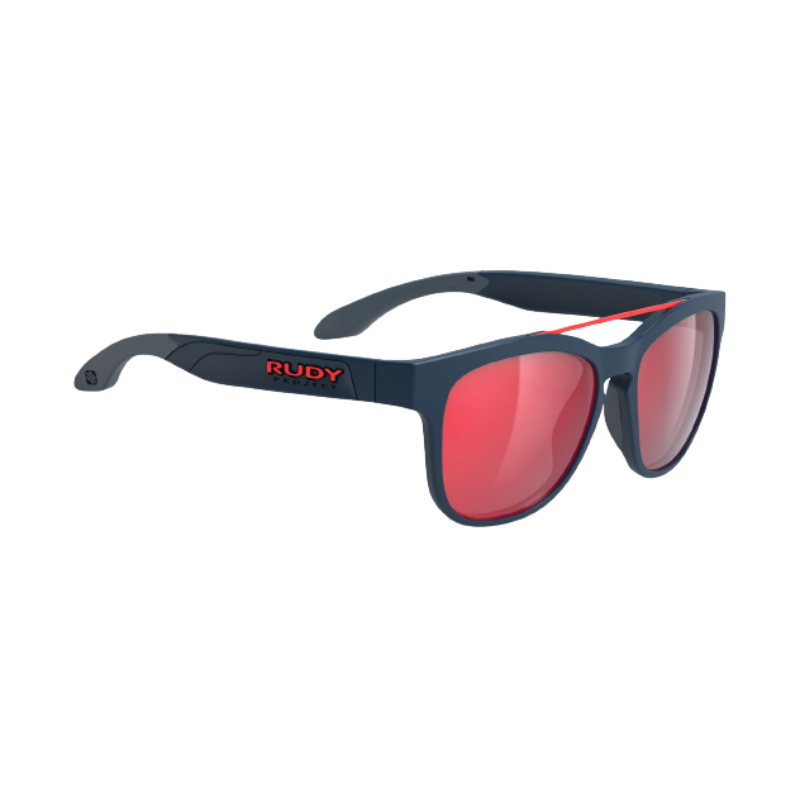  Rudy Project Unisex Blue Navy Matte/MLS Red Spinair 59 Sunglasses