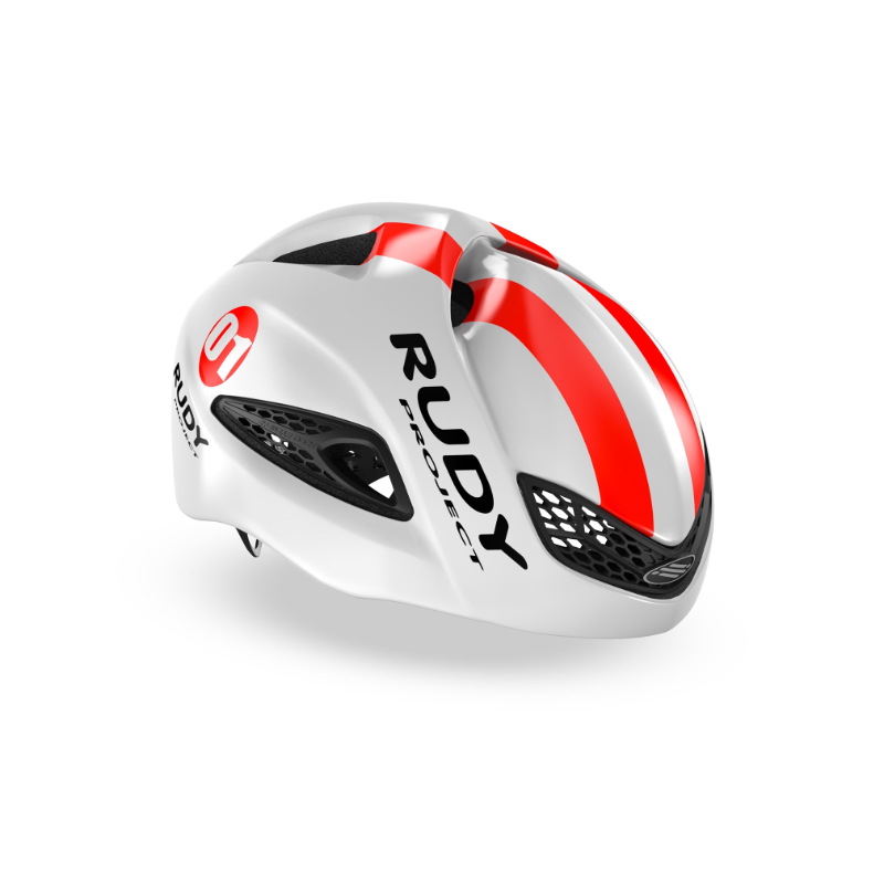 Get the Best Deals on Rudy Project White Red Boost 01 Road Helmet Cycle Lab