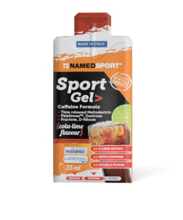 Named Sport Cola Lime Caffeine Formula Sports Gel 25ML