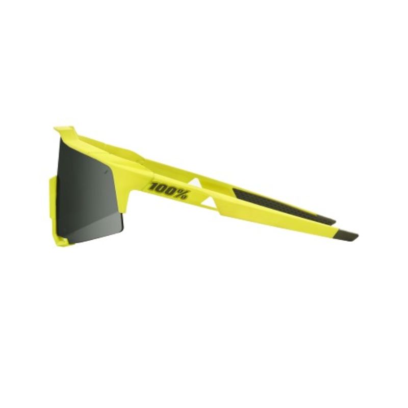 100% Speedcraft Soft Tact Banana Black Mirror Lenses Sunglasses