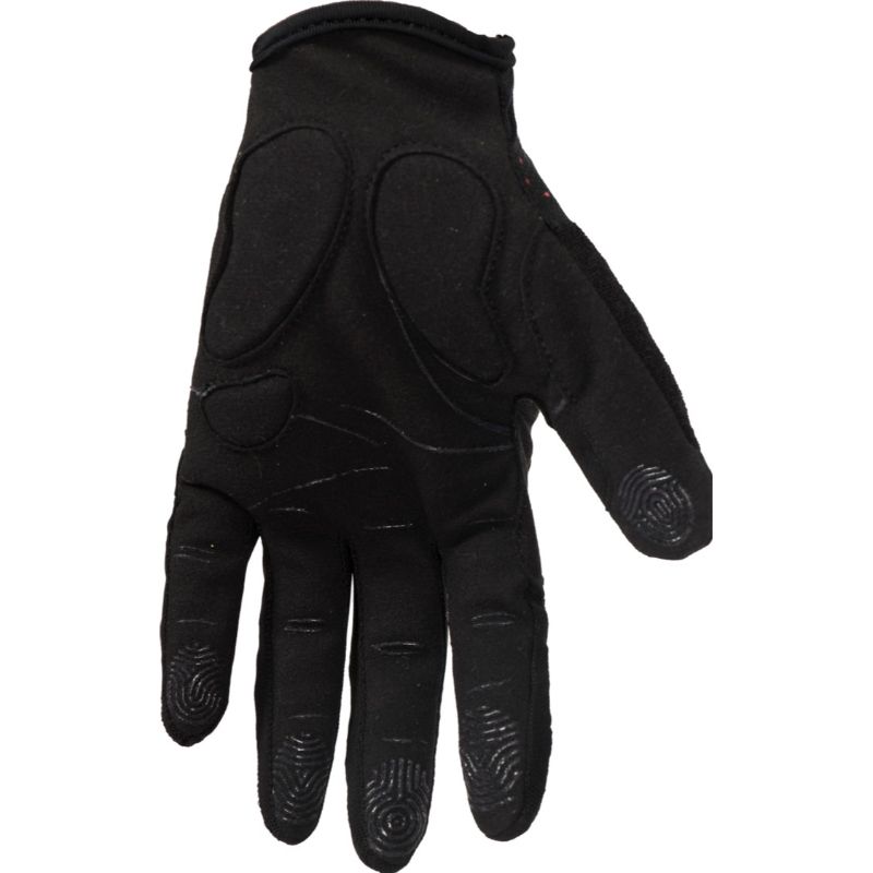First Ascent Black/Red Long Finger Gloves 