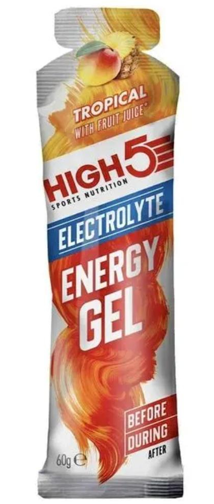 High 5 Electrolyte Energy Gel 60g - Tropical 