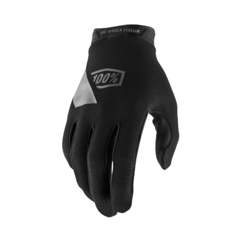 100% Unisex Black Ridecamp Long Finger Gloves 