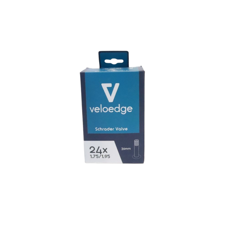 Veloedge 24x1.75/1.95 Schrader Valve 36mm Junior Mountain Bike Tube