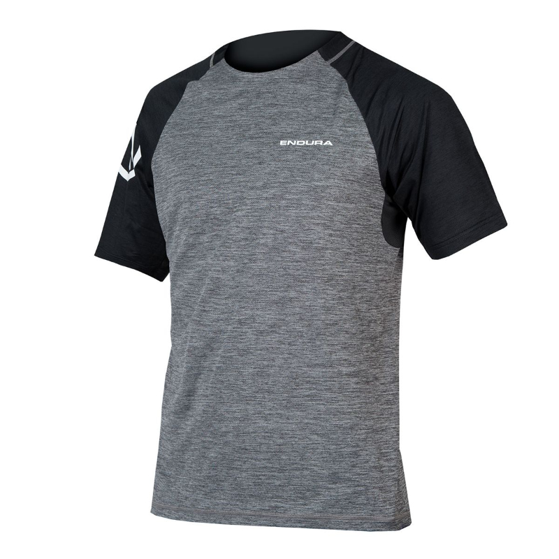 Endura Men's Black/Grey Singletrack Short Sleeve Jersey