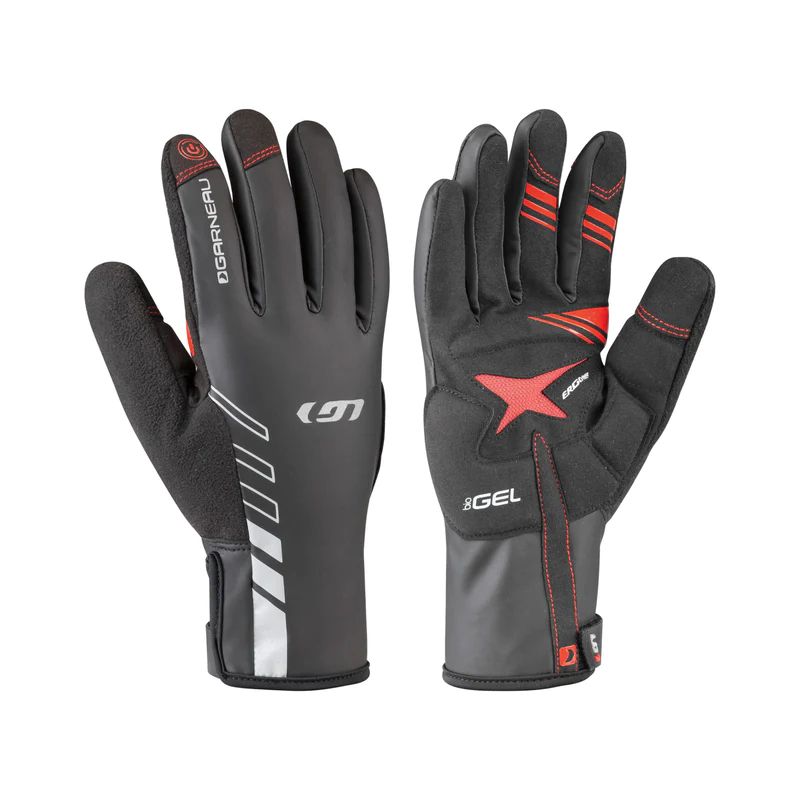 Louis Garneau Unisex Black Rafale 2 Winter Long Finger Gloves