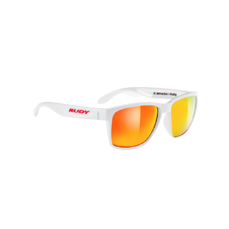 Rudy Project White Gloss/ MLS Orange Spinhawk Fashion Sunglasses