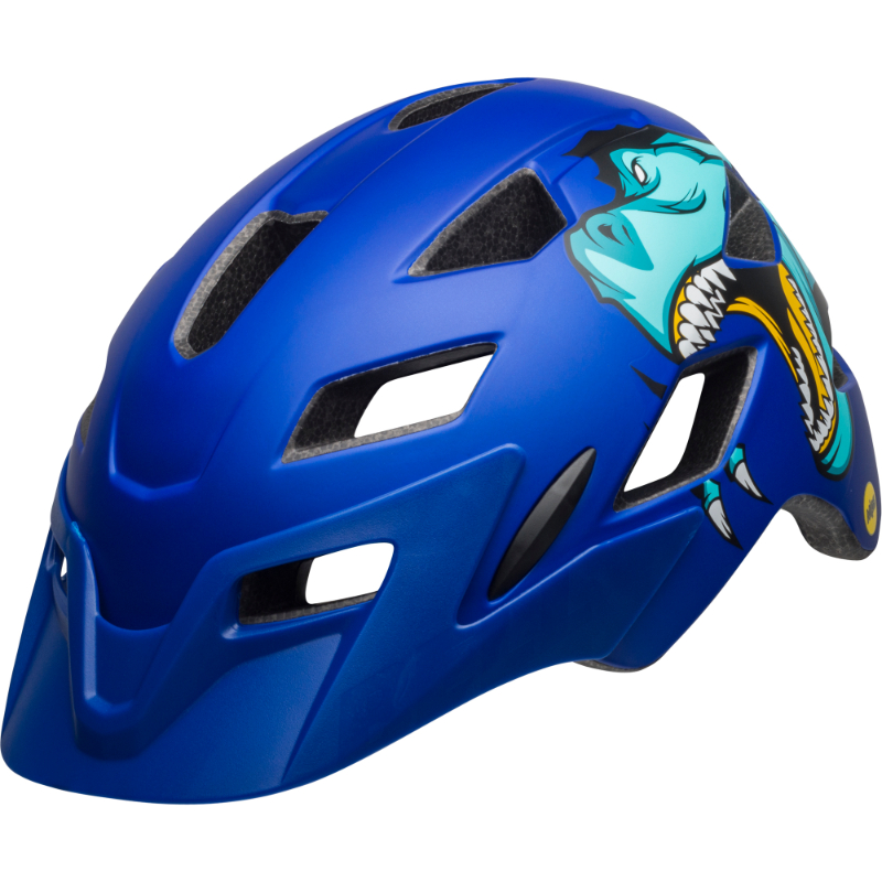 Bell Sidetrack Junior Matte Rex Blue Helmet