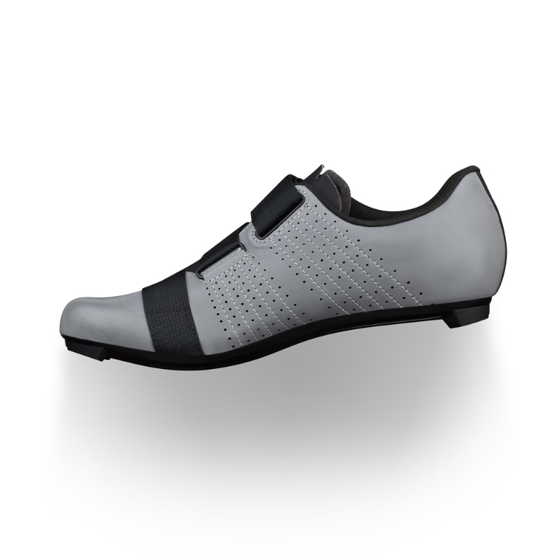 Fizik Unisex Reflective Grey/ Black Tempo Powerstrap R5 Road Shoe