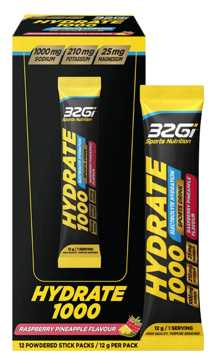 32GI Hydrate 1000 Pack of 12 Sachets