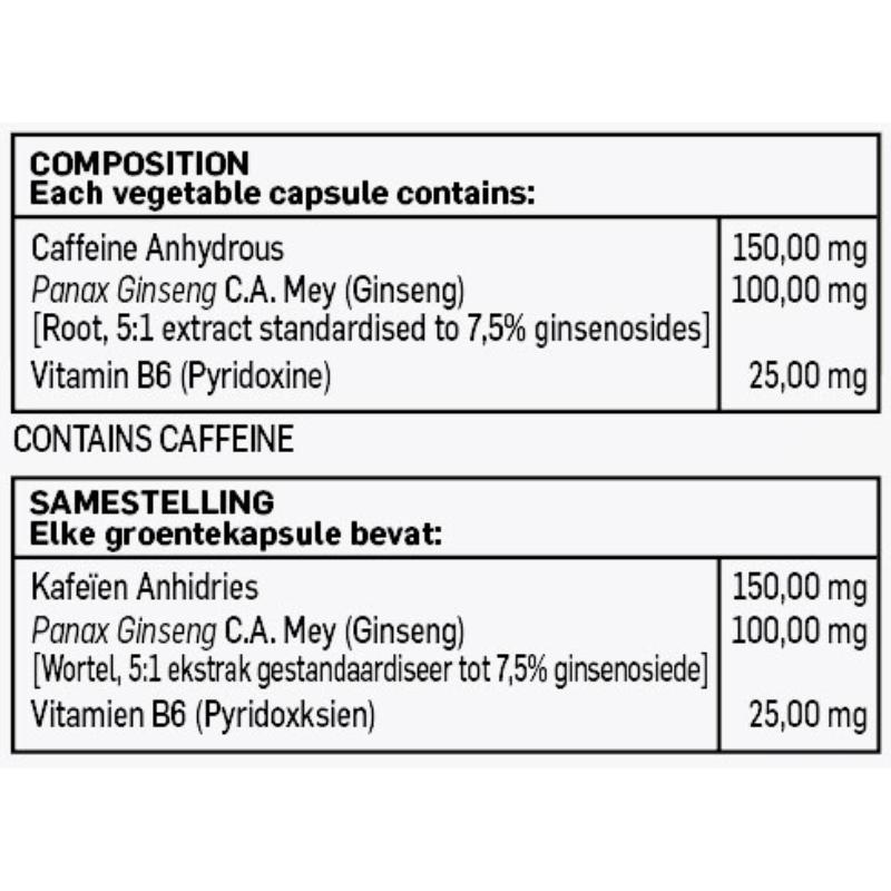 Biogen Pure Caffeine 60 Capsules 