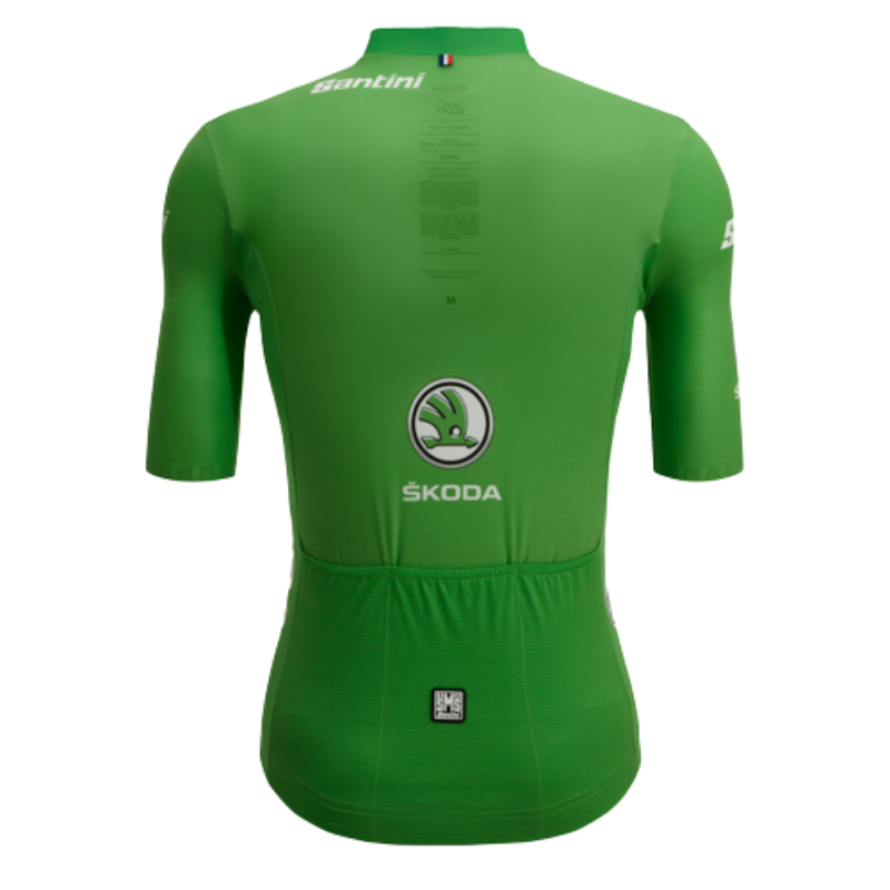 Santini Men's Green Points Leader Official Tour de France Jersey