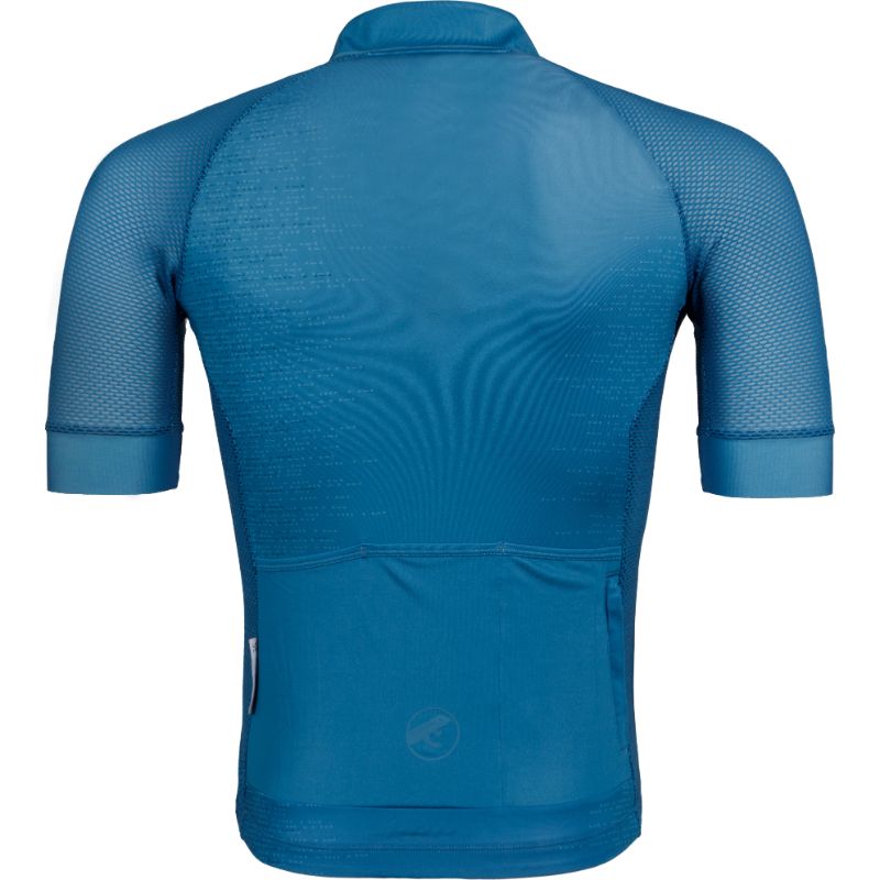 First Ascent Men's Blue Depth Attack Short Sleeve Jersey
