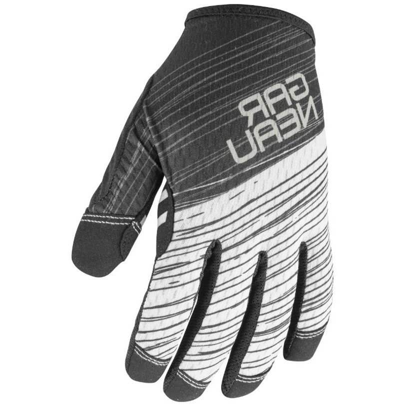 Louis Garneau Wapiti Black White Long Finger Gloves