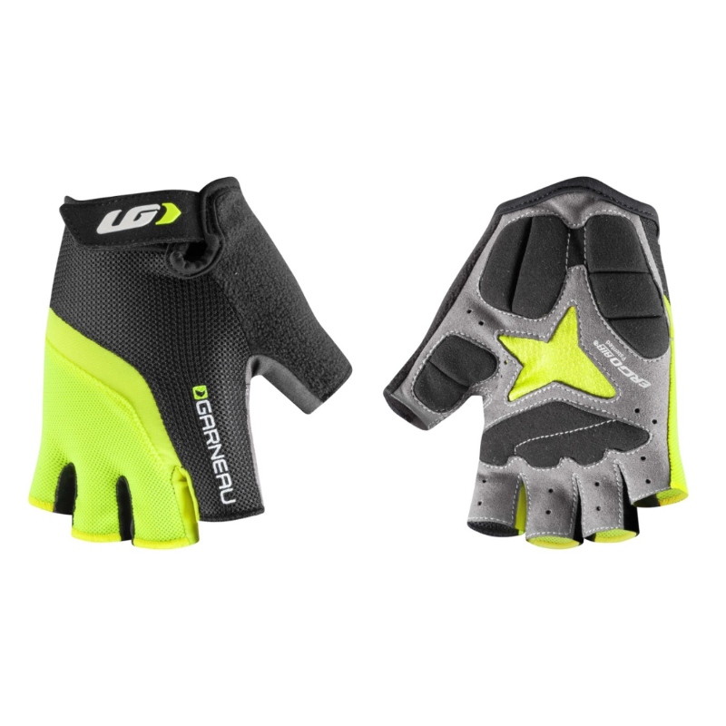 Louis Garneau Yellow and Black Biogel RX V2 Gloves