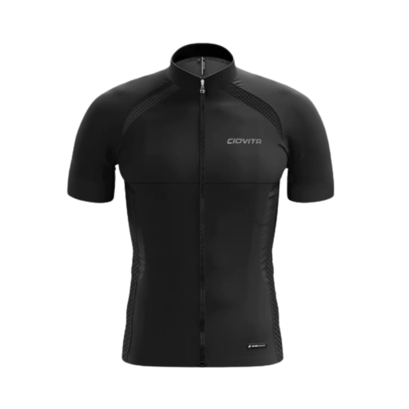 Ciovita Nucleo Mens Black Sportsfit Short Sleeve Jersey