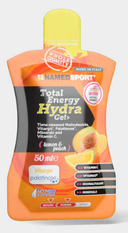 NamedSport Total Energy Hydra 50ml Gel - Lemon and Peach