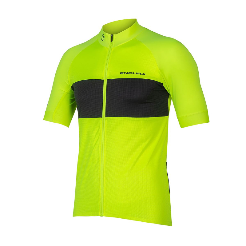 Endura Men's Yellow FS260-Pro HiViz Short Sleeve Jersey