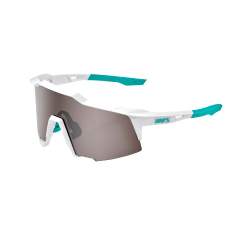 100% Speedcraft SE BORA Hansgrohe Team White HiPER Silver Mirror Sunglasses