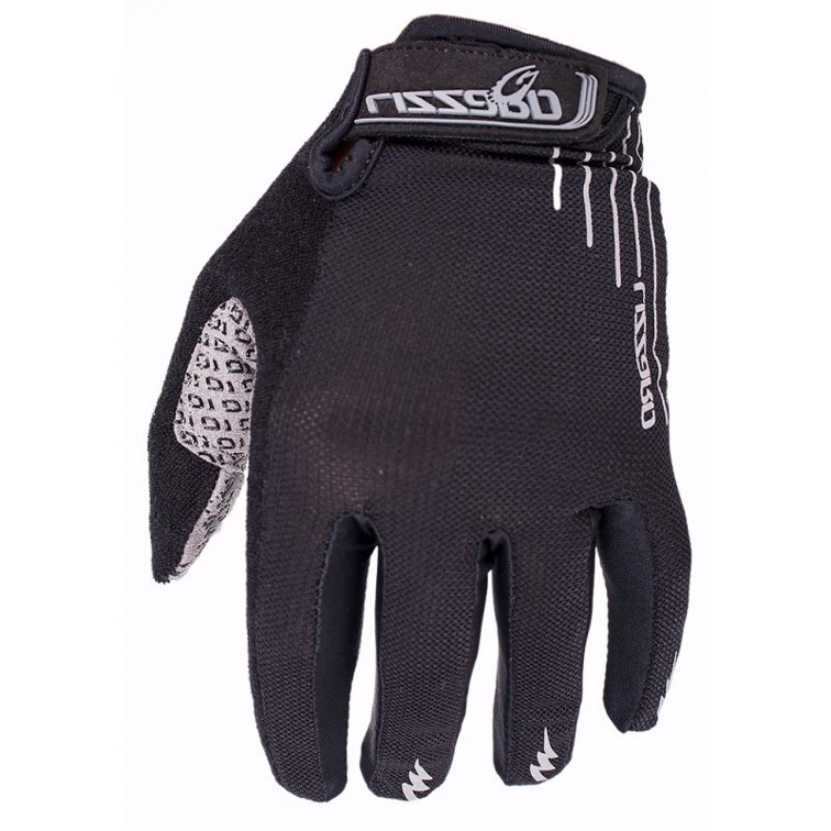 Lizzard Dactyl Black/Grey Long Finger Gloves 